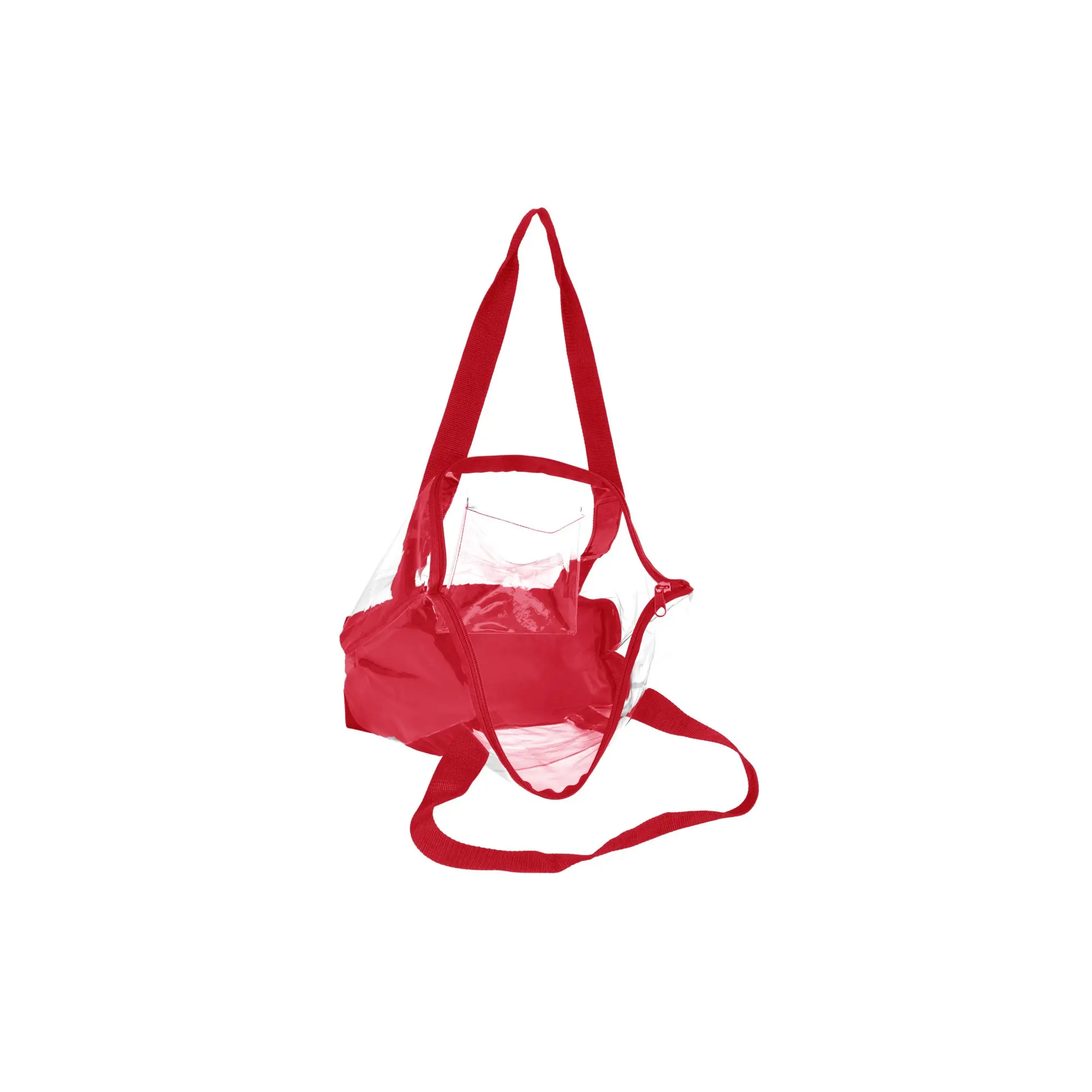 Custom logo printed stadium blanket bag tote,pu leather purse team clear stadium bag,transparent vinyl clear bags stadium