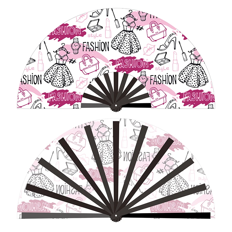 Хит продаж 33 см/13 дюймов большой размер бамбуковая ткань веер для вечеринки украшения рук аксессуары фестивалей