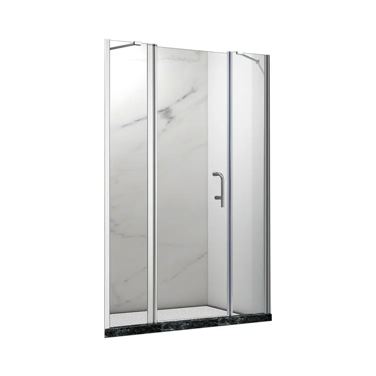 Large Free Standing Corner Fiberglass Shower Stall Enclosures