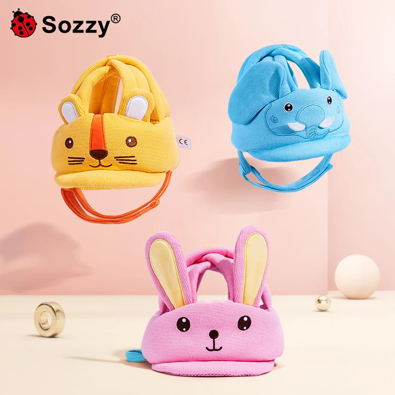 Лидер продаж, Детский защитный шлем Sozzy, защитная шапка для ходьбы, Ползания, ребенок учится ходить, аварийный шлем