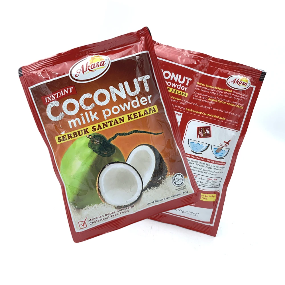 Akasa Instant Coconut Milk Powder with Affordable Price (Santan) Free Flowing No Caking HALAL