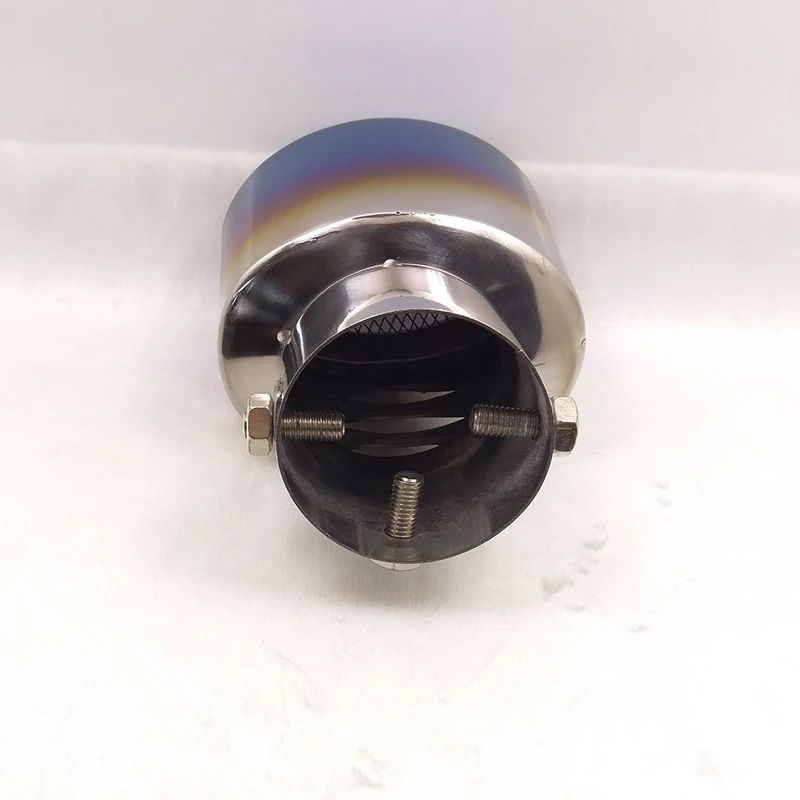 Auto color Exhaust Muffler Tip Stainless Steel Pipe Chrome Trim Rear Tail Throat universal exhaust system car for bmw e60 e92