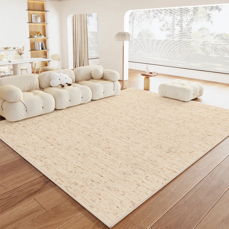 Bedroom living room carpet solid color quiet light luxury velvet washable ewaterproof simple coffee table Home Ground mat