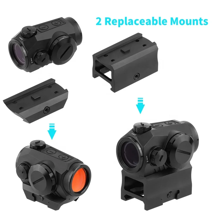 FOCUHUNTER 1X20mm Shake Awake Red Dot Sight IPX7 Waterproof Shockproof 850G Red Dot Sight Scope