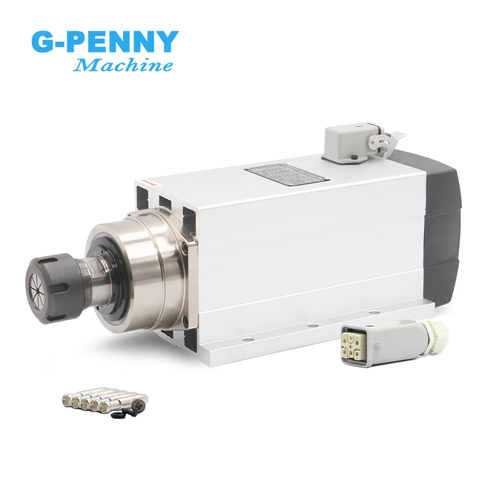 4.5KW ER32 220v/380v Air Cooled Spindle Motor With Flange cnc spindle motor
