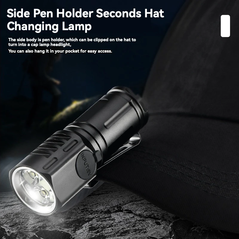 Mini Super Powerful Portable floodlight torch Camping emergency mini torch white laser pocket rechargeable flashlight torch