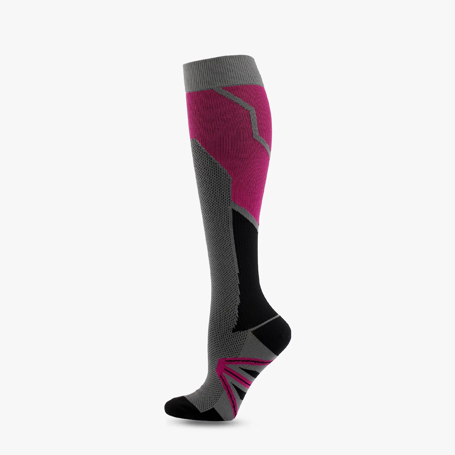 Adult Youth  Colorful Knee High Compression Socks Training Sports Running Tennis Sport Graduated Compression Running Socks