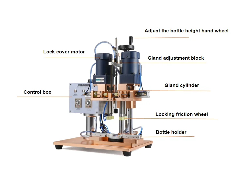 Semi-automatic plastic glass bottle jar Capping Machine Semi Automatic Bottle Capping Machine