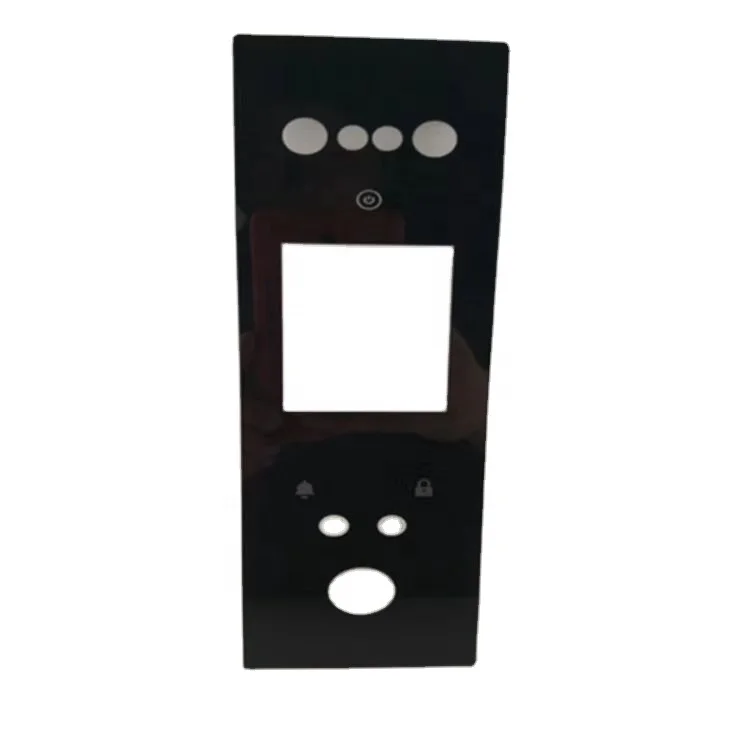 cheaper tempered gorilla/D263t/borosilicate float transparent glass silkscreen touch screen display custom size screen protector