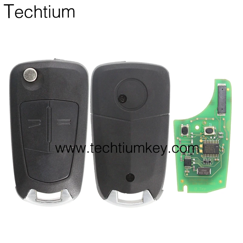 2 Button Flip Remote Key with 7941 Chip and 433MHZ ID46 for Opel Corsa D Meriva B Vauxhall Opel Astra H