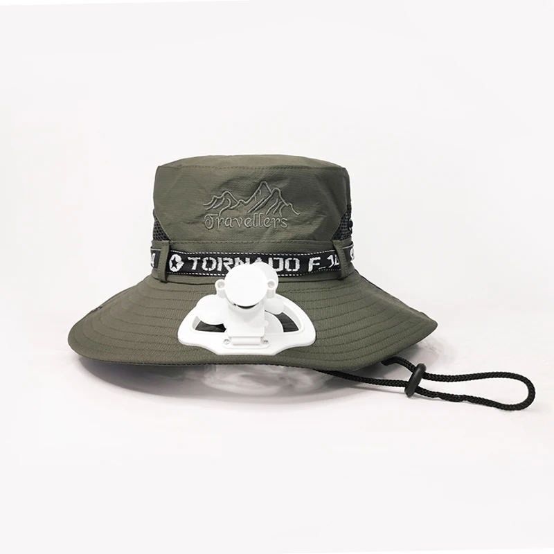 summer Wide Brim fishing Hat caps For Men Outdoor Uv Protection Adjustable Strap Fan Hat With Boonie Bucket Hat