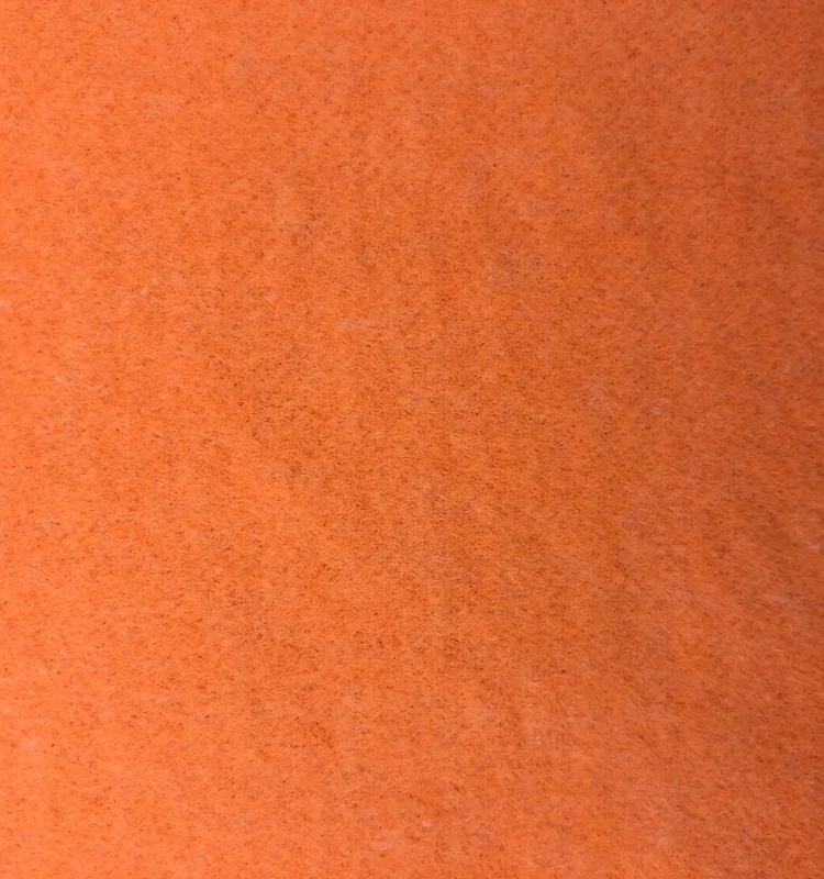 js010 85% Polyester and 15% cotton  Fleece Fabric Fluorescent orange fabric