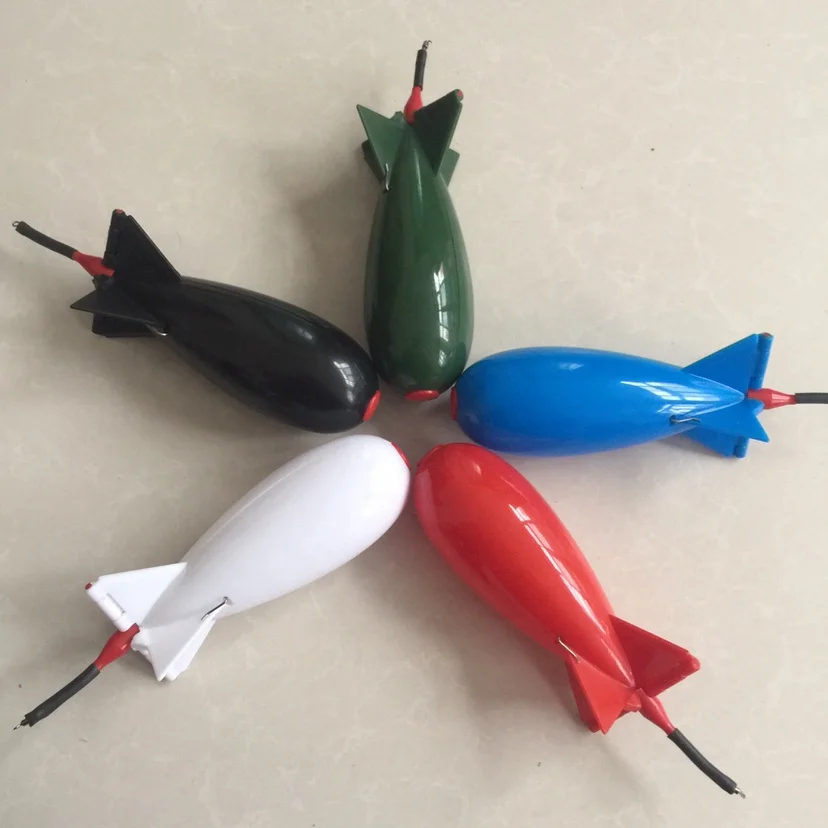 F13V-BB3021 Red Color Large Size Essen Carp Pellets Bait Holder Spomb Fishing Rocket
