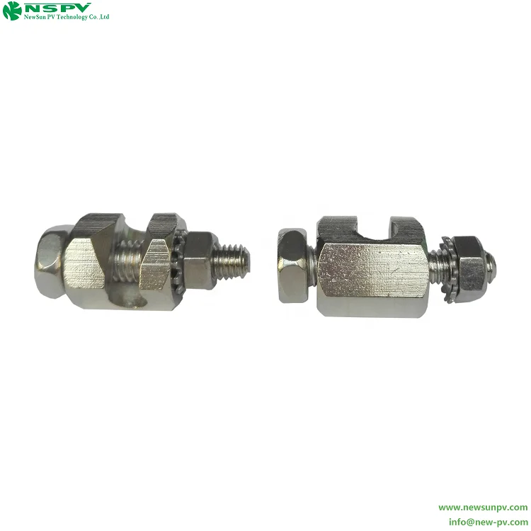 Solar Earthing Clamp PV Protection System Stud Split Bolts Brass Grounding Lug