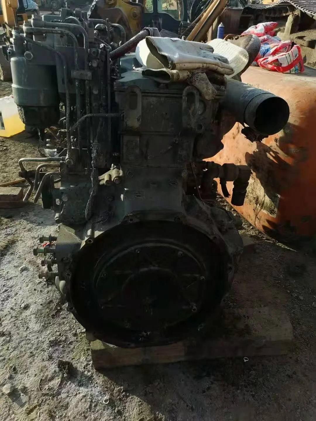 Original good used ZX490 ZX490-5A 6UZ1 Diesel engine assy from ISUZU 6UZ1 engine