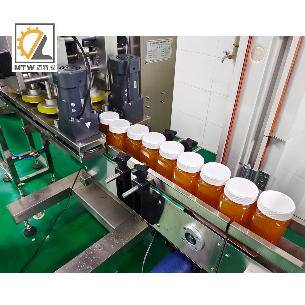 MTW full automatic 6 nozzles Bottle Filler And Capping Line Honey filling machine