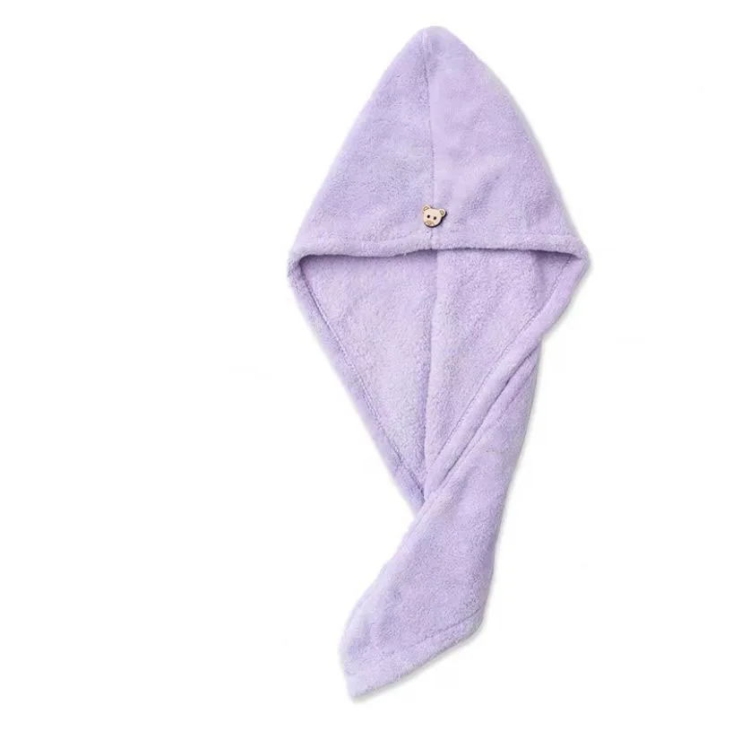 
Wholesale Custom Quick Dry Microfiber Hair Turban Wrap Towel For Girls/Women hair drying towel 