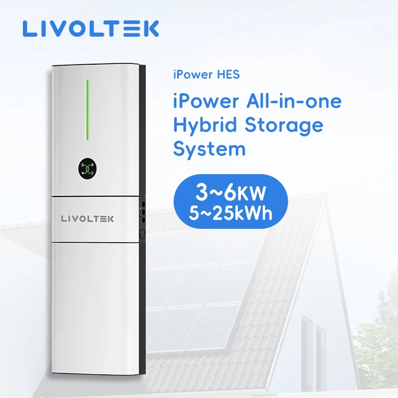 LIVOLTEK RS485/CAN/DRM IP66 5-25kWh все в одном Гибридный литиевый аккумулятор с 3-6kW солнечный инвертор для домашнего использования хранения энергии