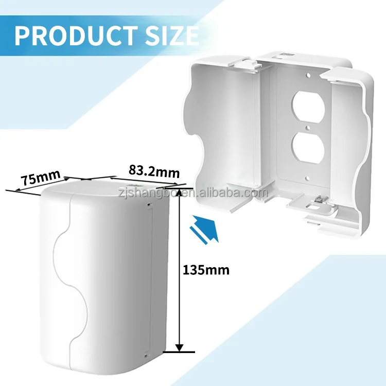 Wholesale High Quality Baby-proof Electrical Outlet Plug Cover ABS Plastic Socket Cover for Child Safety