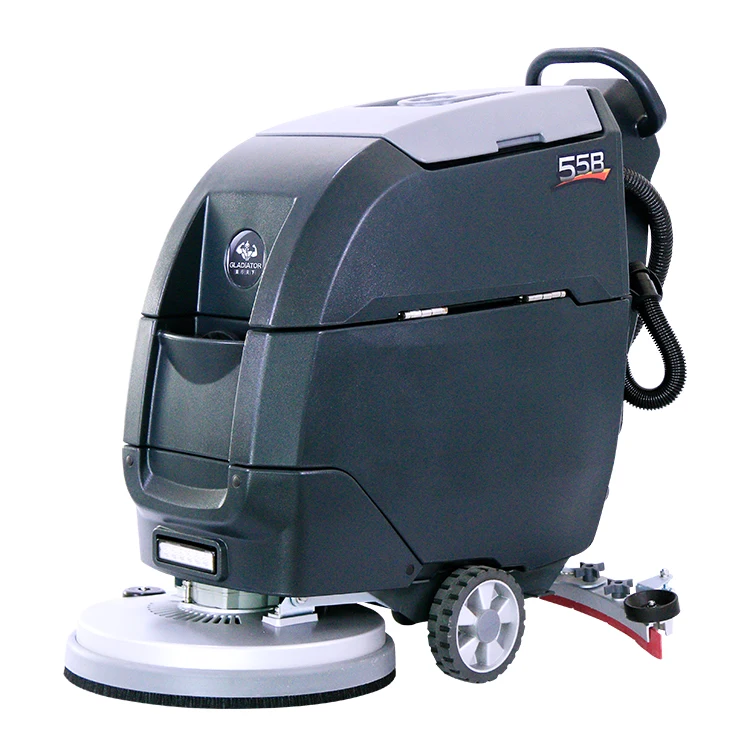 Good quality hand-push floor scrubber semi-automatic floor scrubbing machine