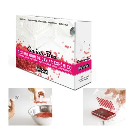 Caviar Maker Set Caviar 100-hole Maker Molecular Gourmet Tools Caviar Box Strainer With Tube