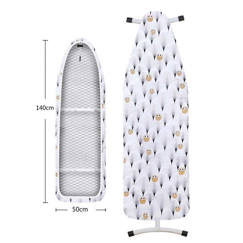 Чехол для гладильной доски устойчивый к прижиганию очень толстый Хлопковый чехол утюга с подкладкой термоотражающая прокладка тяжелых условий 140x50
