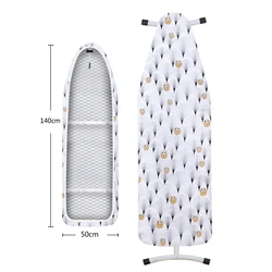 Чехол для гладильной доски, устойчивый к прижиганию, очень толстый Хлопковый чехол для утюга с подкладкой, термоотражающая прокладка для тяжелых условий 140x50 см