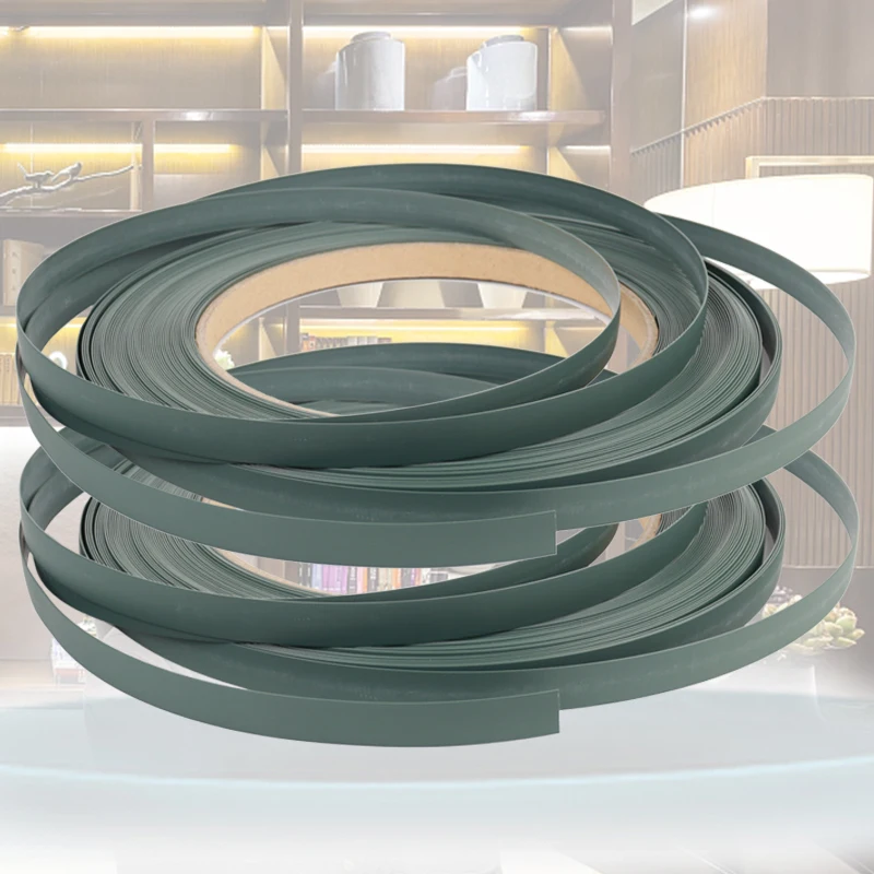 Shuoshun high quality wood grain pure color skin touch plastic edge trim for plywood furniture edge trim for paneling