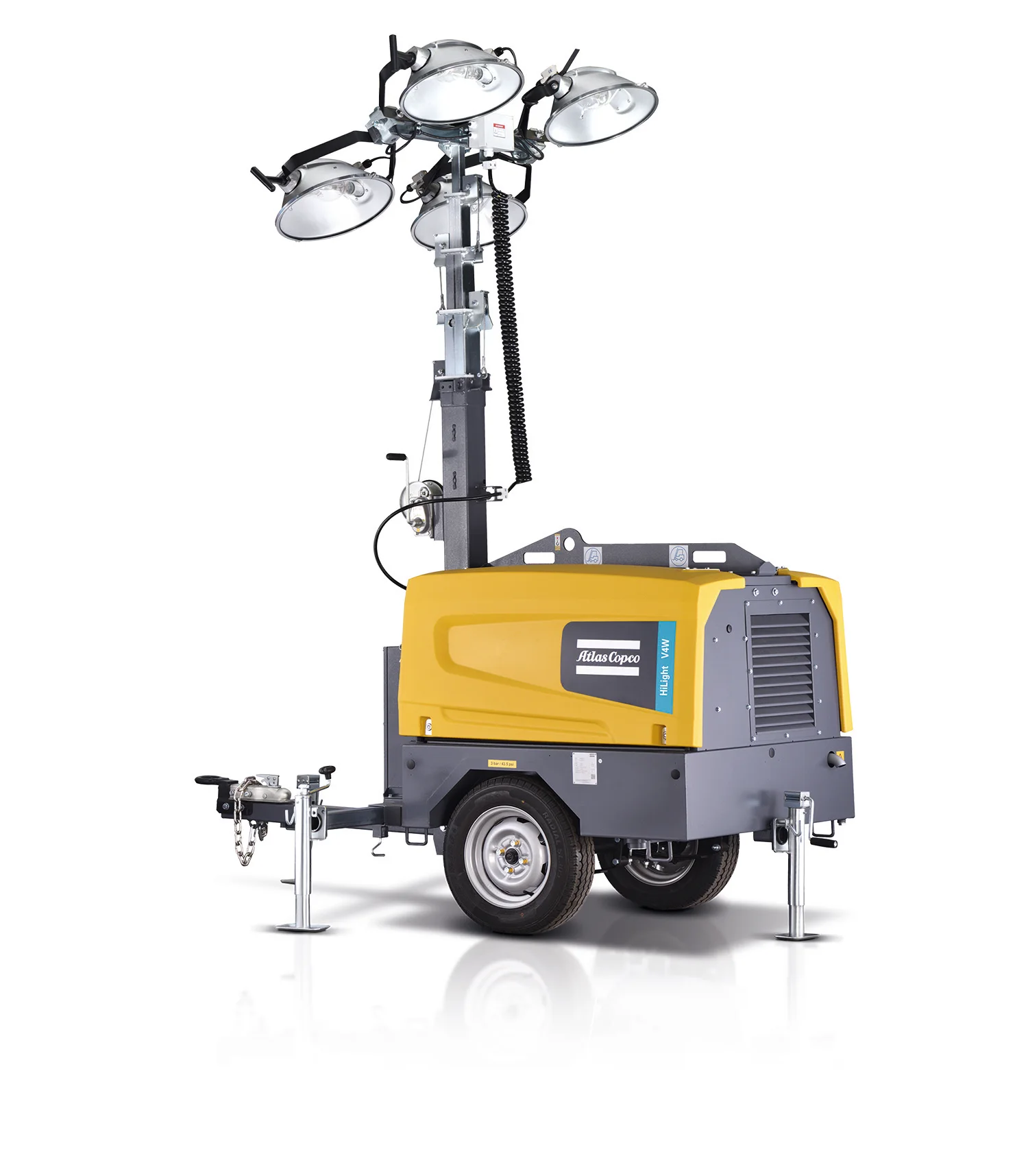 Atlas Copco HiLight B5 + B6 умная Мобильная светодиодная подсветка дизельная световая башня с питанием от переменного тока