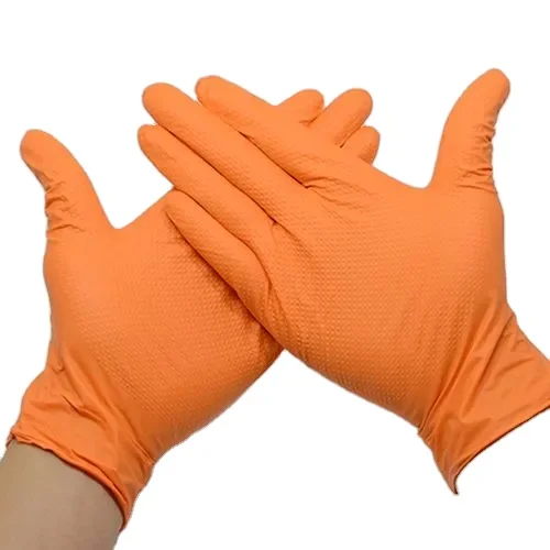 New Arrival Waterproof Latex Free Kitchen Sample Diamond Black Disposable Nitrile Gloves for Industrial