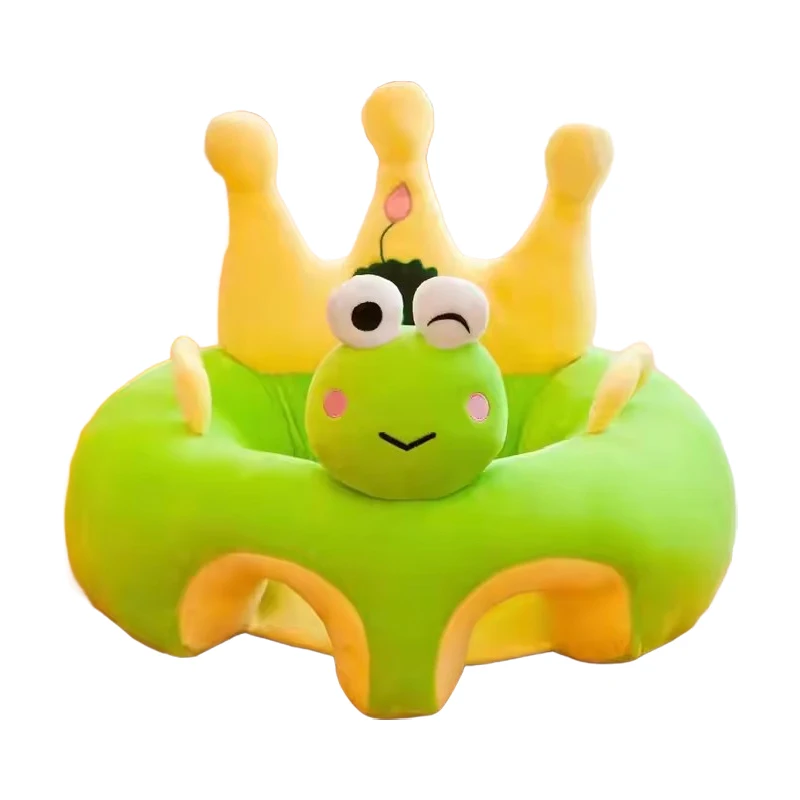 Comfortable Safety Cartoon Baby Support Trainer Sofa Plush Stuffed Baby Learning Seat