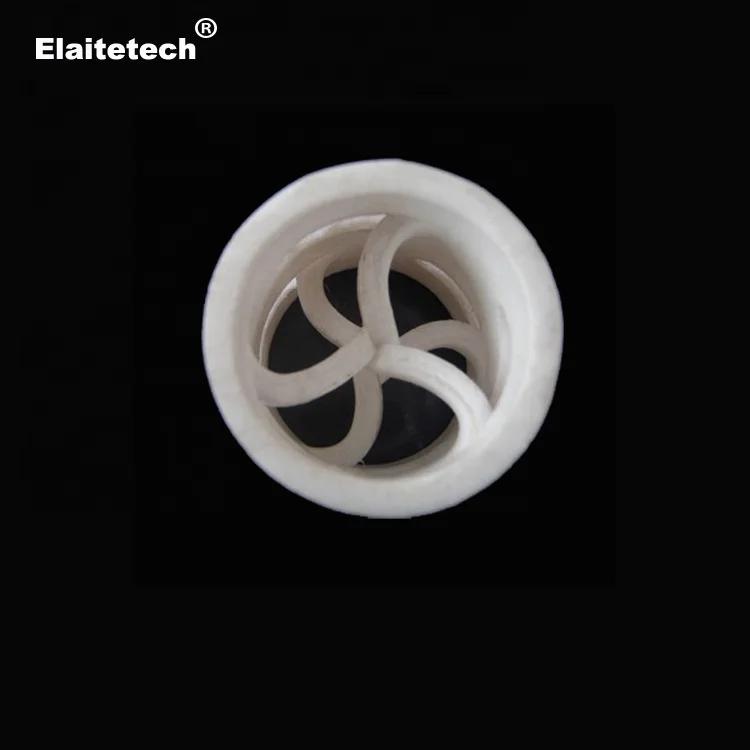1 2 1.5 2 and 3' White Polytetrafluoroethylene PTFE plastic raschig ring & pall ring
