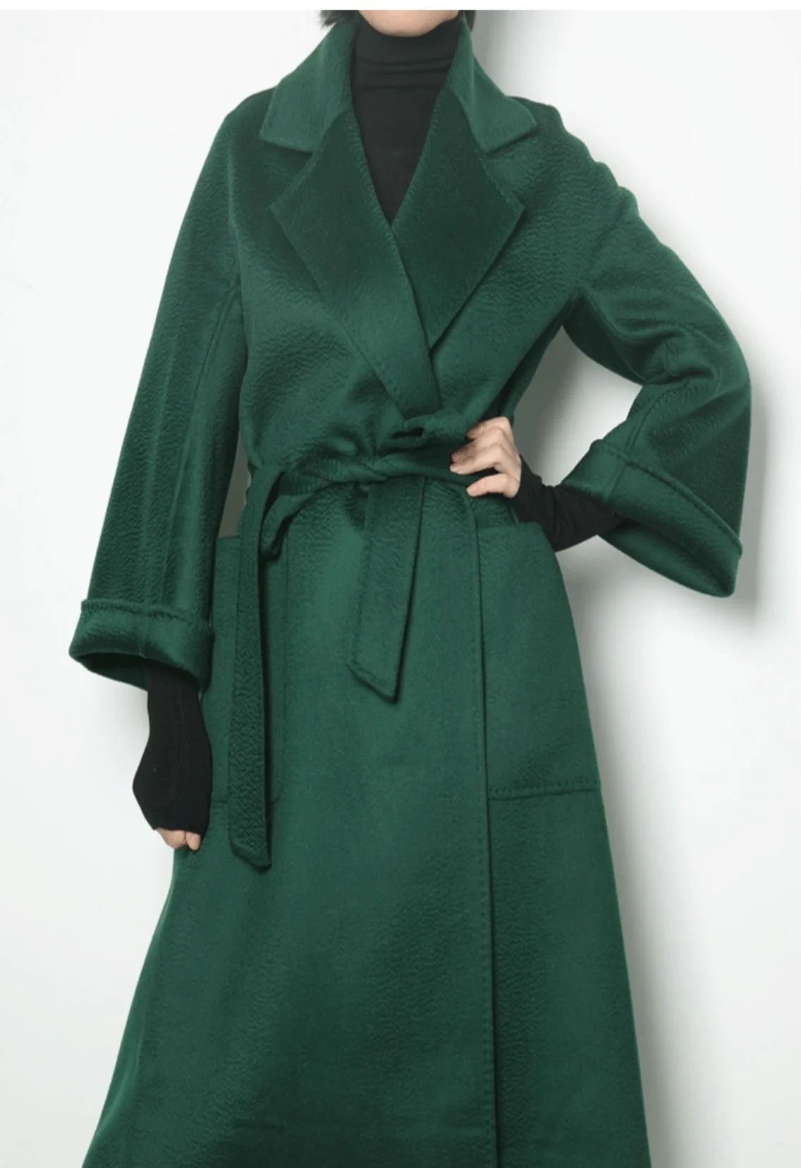 England Hot Selling High Quality Customized Ladies Luxury Classic Women Wool Cashmere Fabric 100% Wool Coat Women