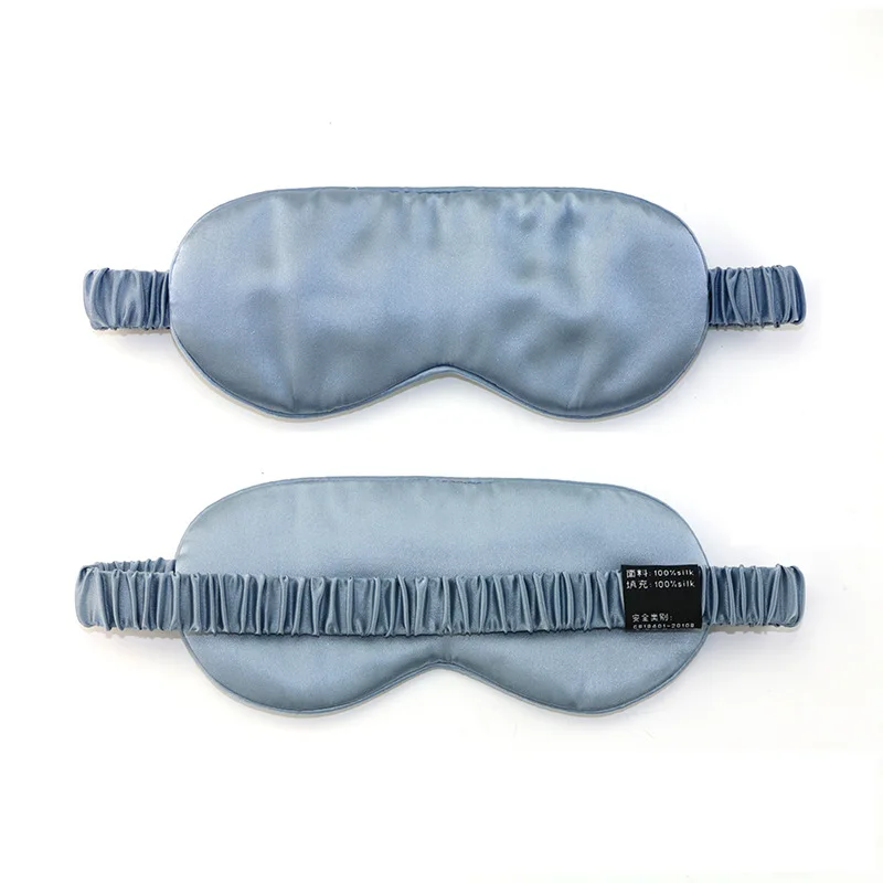 CUSTOMIZED Eye Cover Pure Color Silk Mask logo 100% Eyemask Sleeping