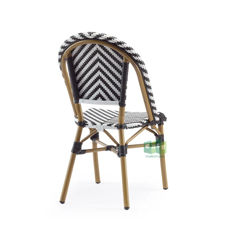 
French bistro rattan chairs outdoor dining bamboo look wholesale for cafe restaurant E3007 