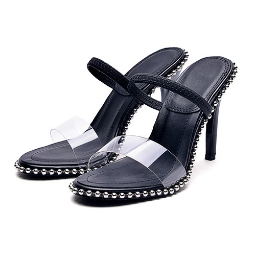 
Gorgeous Luxury Brand Clear heeled sandals Designer Ladies Low Heel High Heel Sandale de marque Women Sandals 