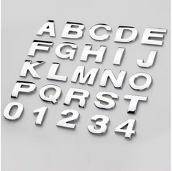 Custom Plastic Number Letters Car Logo Emblem Badge Sticker