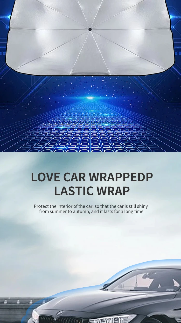 car umbrella sun shade automatic