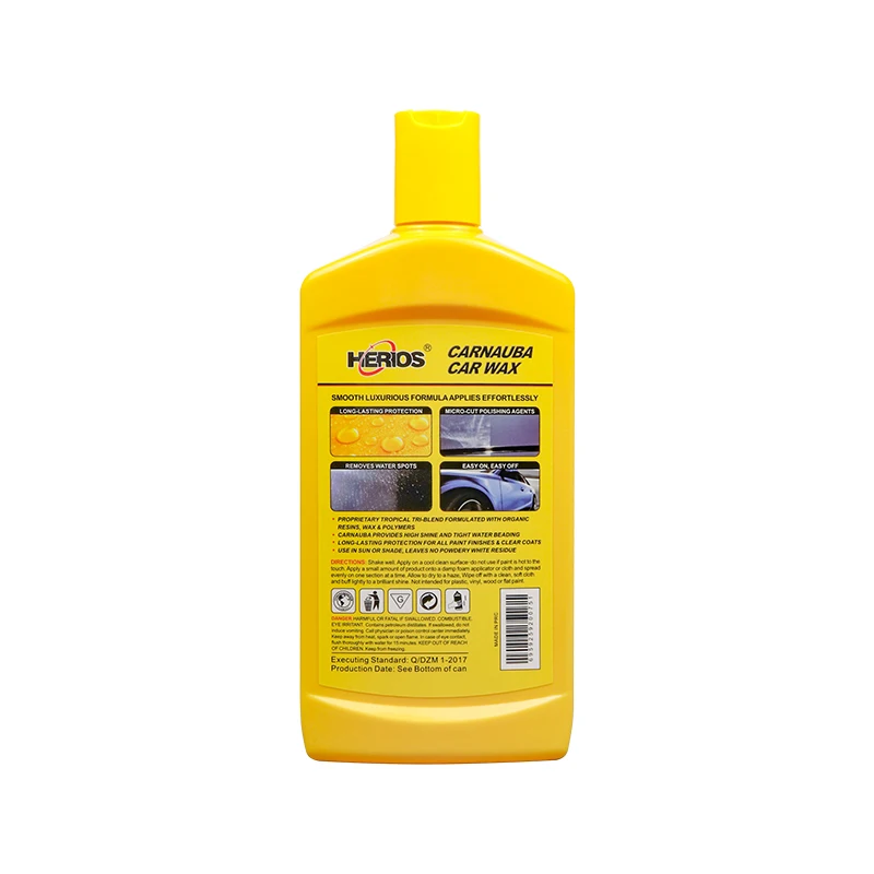 500ml Car Wash Polish Wax High Gloss Carnauba Car Wax Liquid