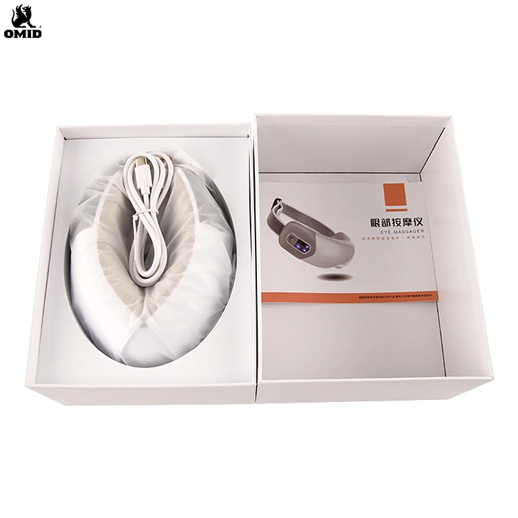 Voice Control Eye Therapy Massager with Compression Vibration 5 Modes Rechargeable Eye Massager Machine