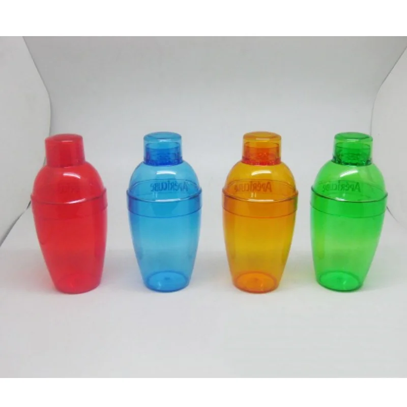 Gadgets Customized Logo Bpa Free Mixing Shakers Clear Plastic Recipe Cocktail Shaker for Bar Home Club