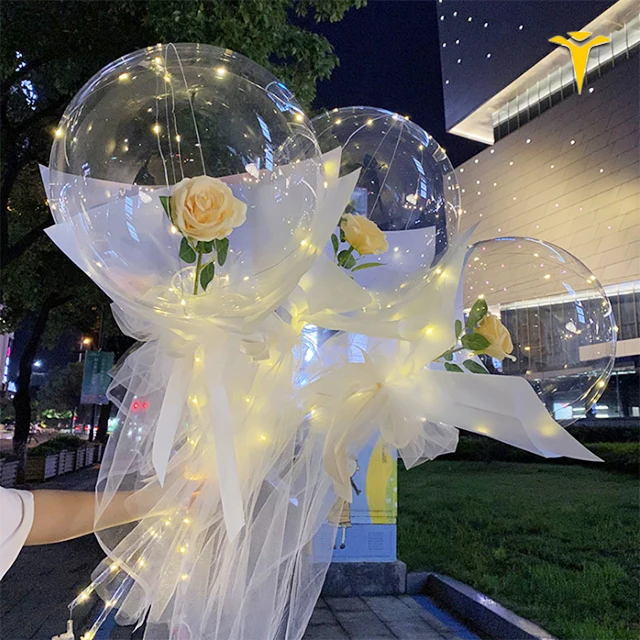 Led букет воздушных шаров bobo воздушные