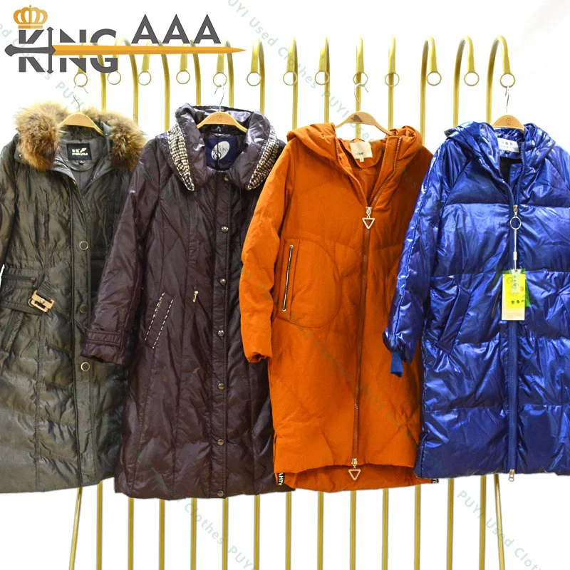 New Winter women jacket branded clothes bale used clothes bundle 45kg thick clothing