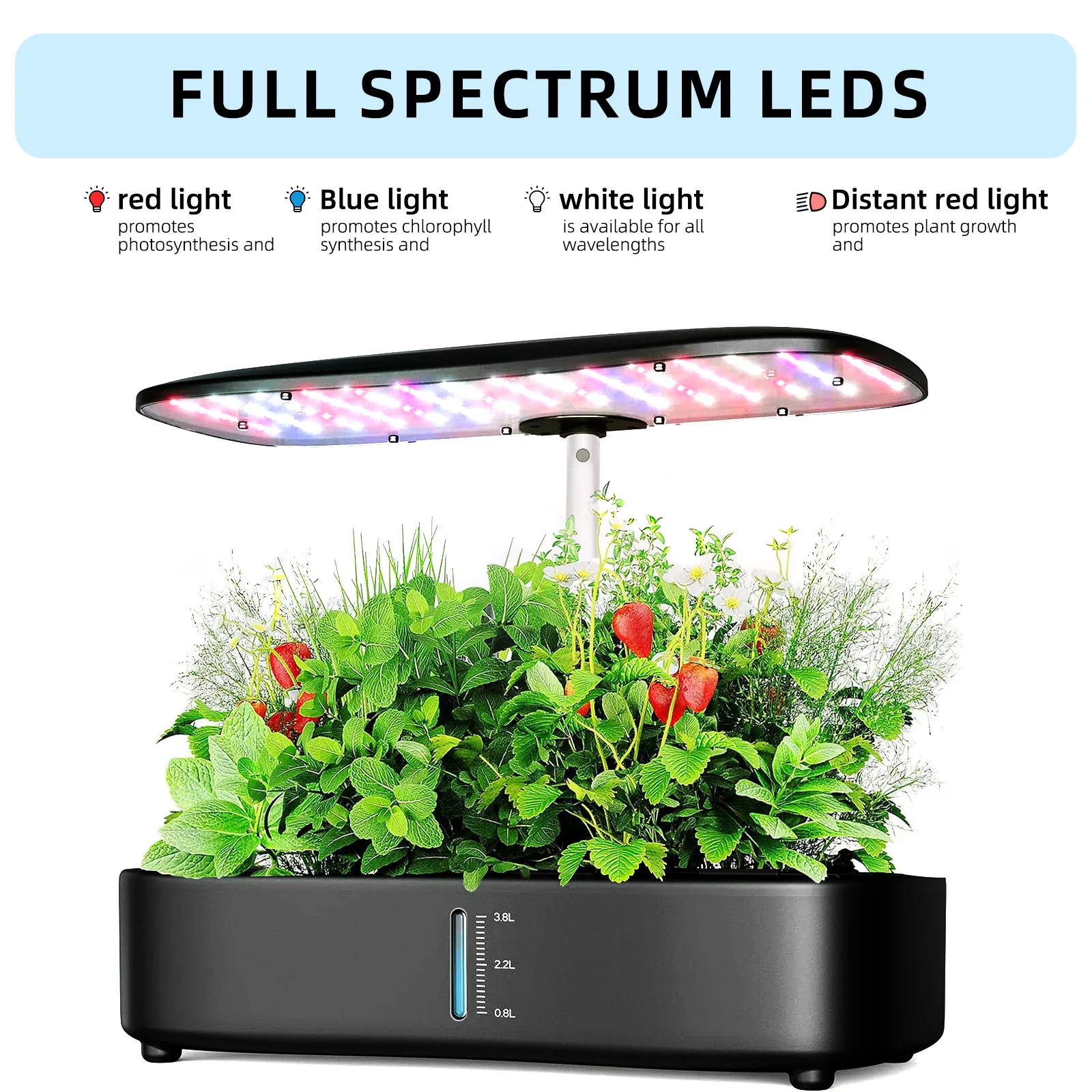 GLPN Full Spectrum Intelligent Plant Growth Kit Hydroponic Planting System aquaponic Growing Kit led Intelligent Planter