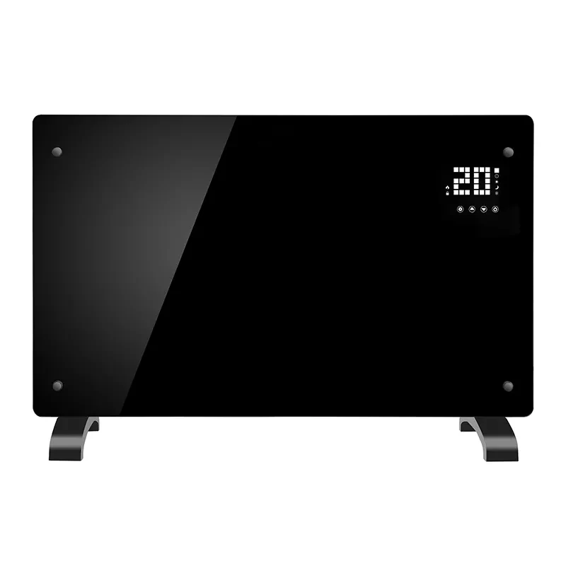HD1203 with WIFI 2000W electric convection heater glass panel heater infrared heating panel wall mounted convector heater