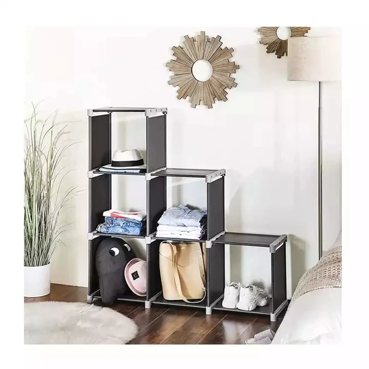 Random Splicing book rack Storage Organizers Excellent Stability floating combined simple Bookshelf with 9 Book Shelves