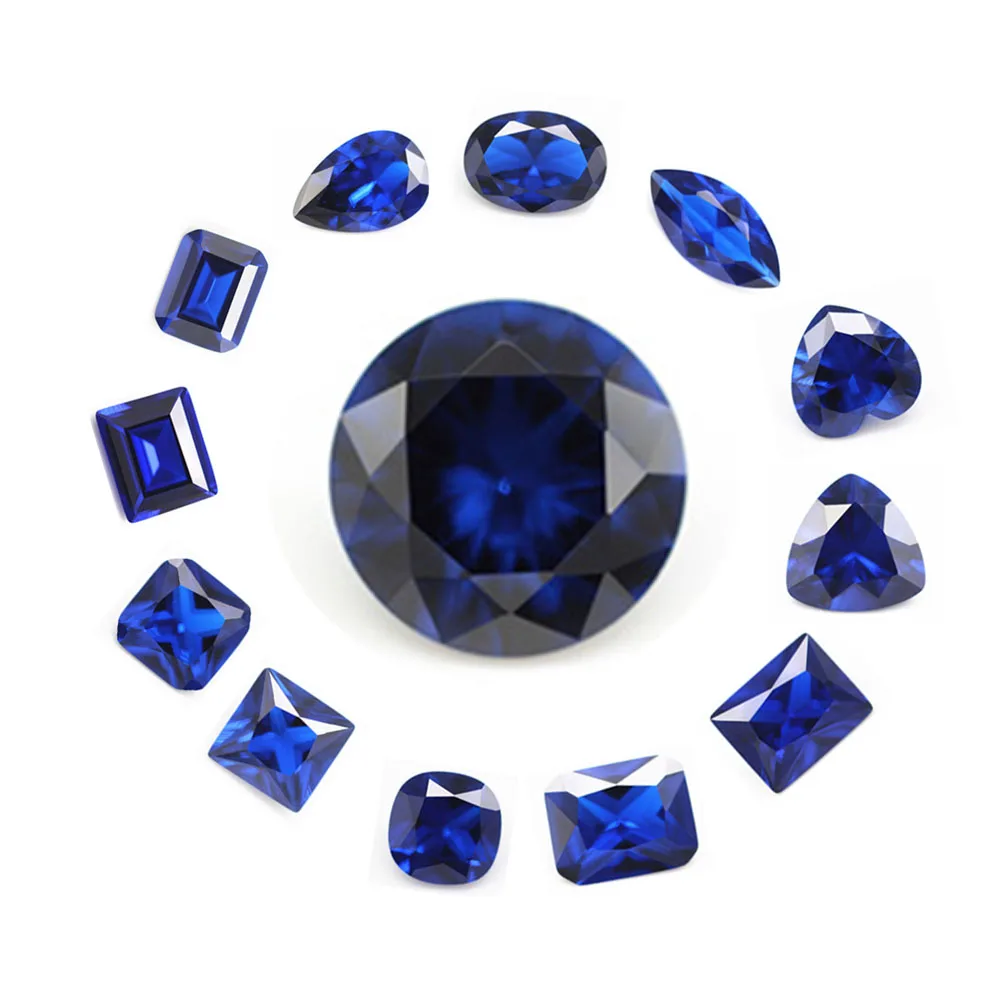1.50mm 3.5mm Round Sapphire 2 mm Sapphire Stones Custom Cut Lab Blue Sapphire Stone