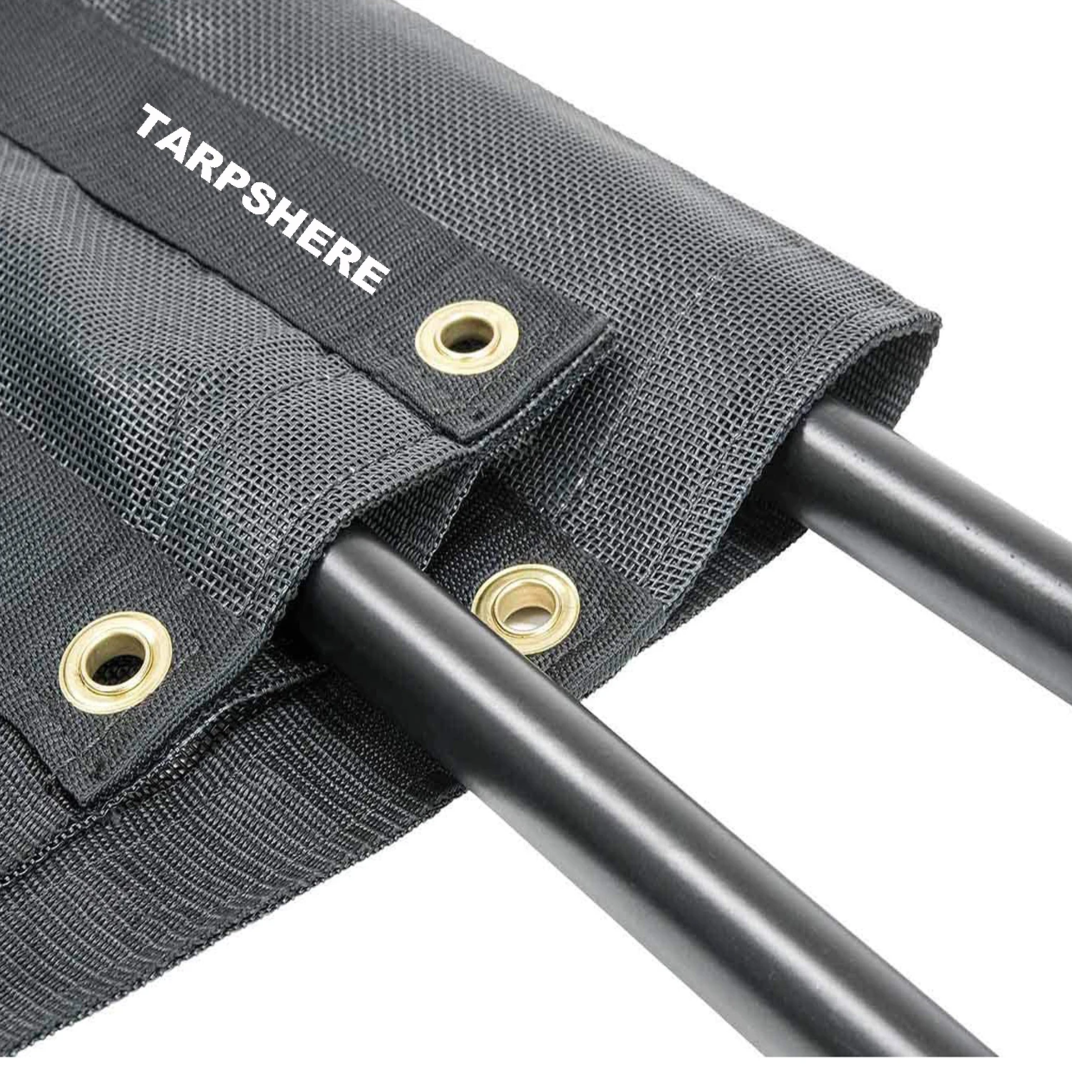 custom shade screen black heavy duty pvc vinyl coated polyester trailer dump truck mesh tarp for system