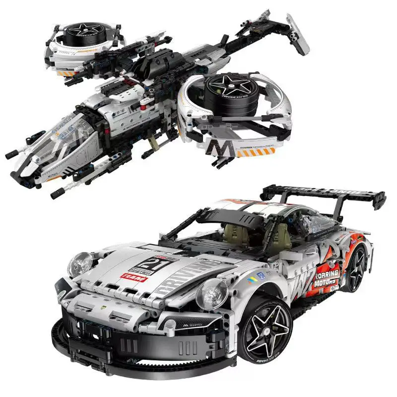 wanzhi 9821 Porscheing Racing Car Moc toys Christmas present 1861pcs bricks Model Building Block Kid Toy Fast Shipping