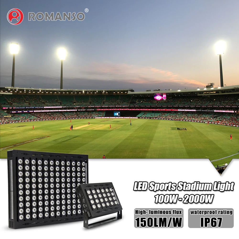 
800W 1000W 1200W Ip67 High Power Outdoor Football Soccer Field Stadium Lights For Sale 
